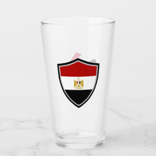 Egyptian flag glass