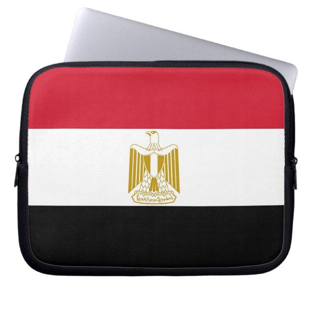 Egyptian Flag Laptop Sleeve (Front)