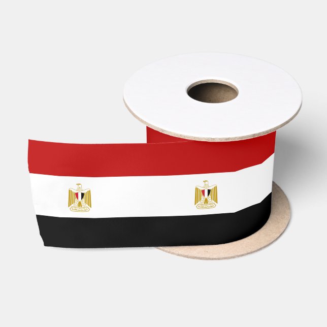 Egyptian flag satin ribbon (Spool)