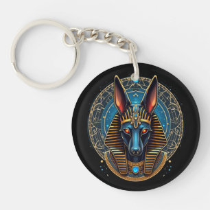 Egyptian God Anubis Ancient Egypt Mythology Keychain