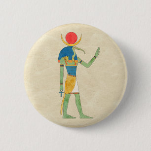 Egyptian God Thoth Vintage Illustration 2 Inch Round Button