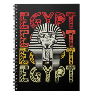 Egyptian God Tutankhamun Retro Egypt Pharaoh Notebook