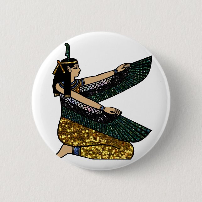 egyptian goddess 2 inch round button (Front)