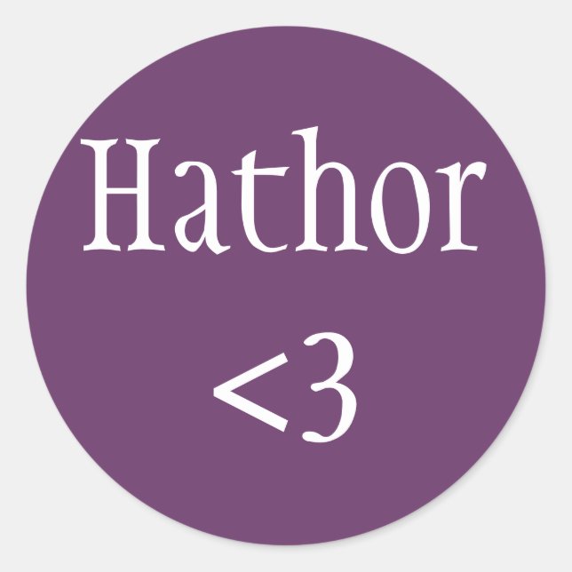 Egyptian Goddess Hathor Love sticker (Front)