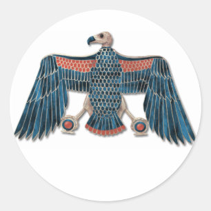 Egyptian Goddess Nekhbet Pectoral Classic Round Sticker