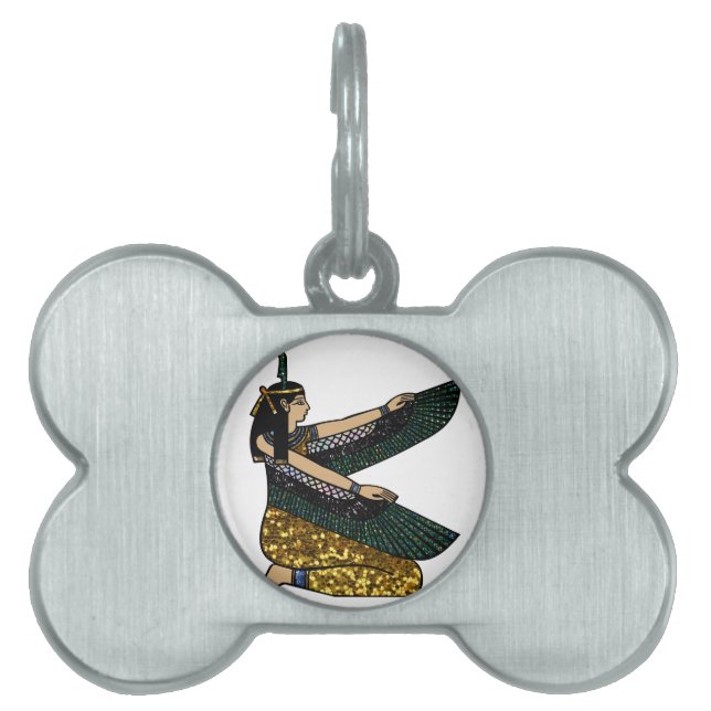 egyptian goddess pet name tag (Front)