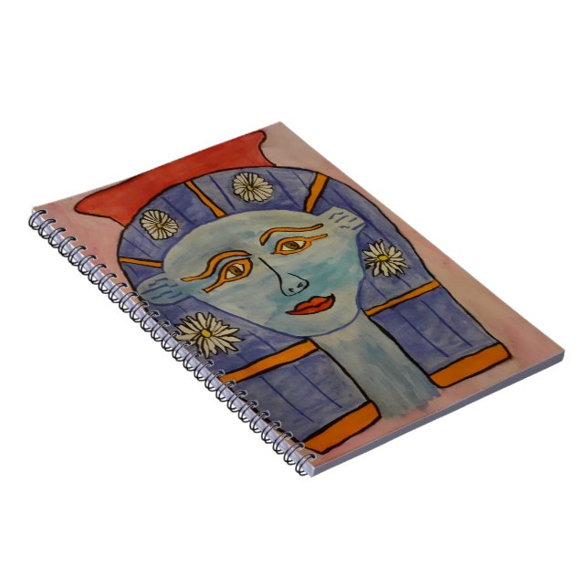 Egyptian Goddess Spiral Notebook (Right Side)