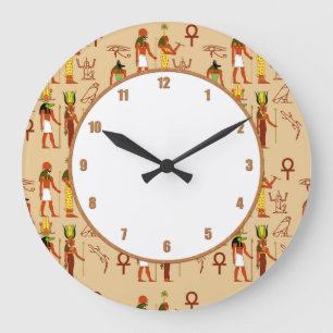 Egyptian Gods And Goddesses Large Clock