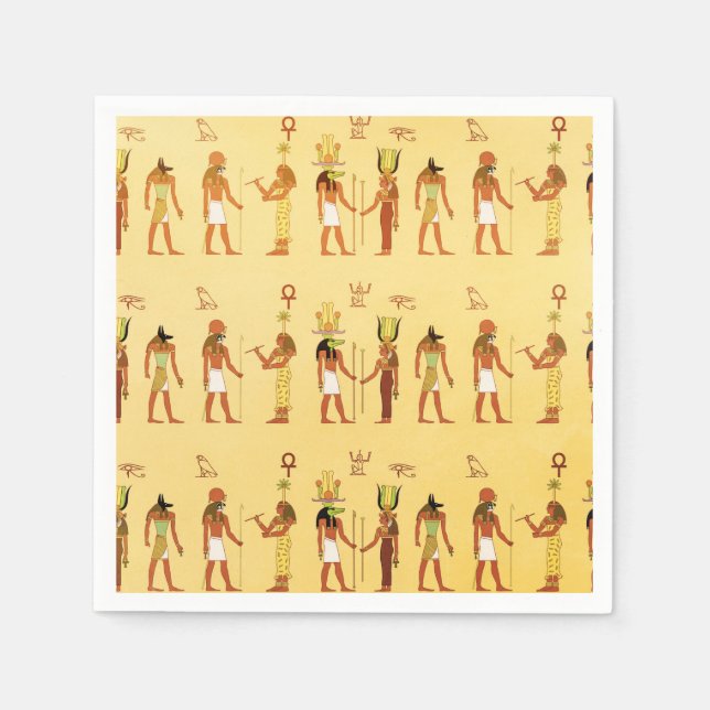 Egyptian Gods And Goddesses Napkin (Front)