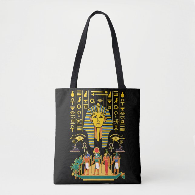 Egyptian Gods Egypt Pharaoh Deities Anubis Horus Tote Bag (Front)