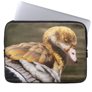 Egyptian Goose Close-Up Wildlife Bird Nature Art Laptop Sleeve