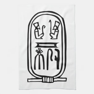 Egyptian hieroglyph kitchen towel