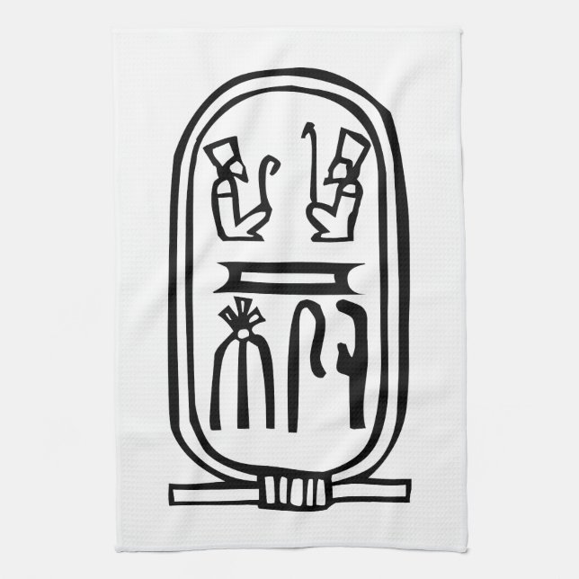 Egyptian hieroglyph kitchen towel (Vertical)
