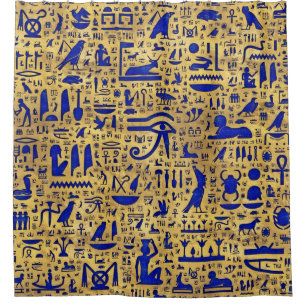 Egyptian hieroglyphic Lapis Lazuli and Gold