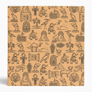 Egyptian Hieroglyphic Symbol Background        Binder