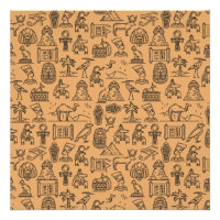 Egyptian Hieroglyphic Symbol Background      