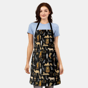  Egyptian Hieroglyphic Symbol Pattern Background   Apron
