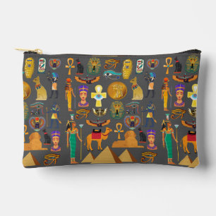 Egyptian Hieroglyphic Symbol Pattern pharaoh      Accessory Pouch