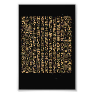 Egyptian Hieroglyphics Egypt Pyramid Photo Print