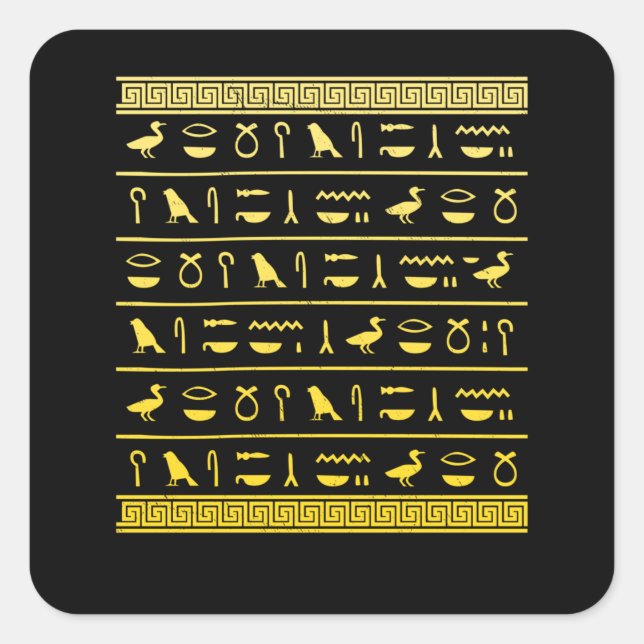 Egyptian Hieroglyphics Historian Ancient Egypt Square Sticker (Front)