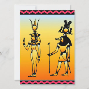 Egyptian Hieroglyphics Invitation card