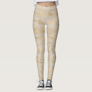 Egyptian Hieroglyphics Leggings