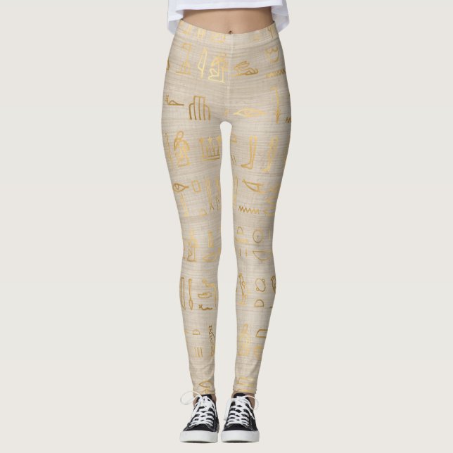 Egyptian Hieroglyphics Leggings (Front)