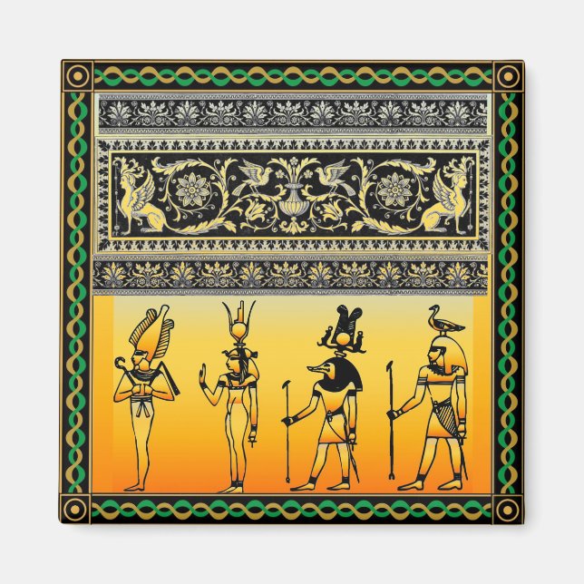 Egyptian Hieroglyphics Magnet (Front)