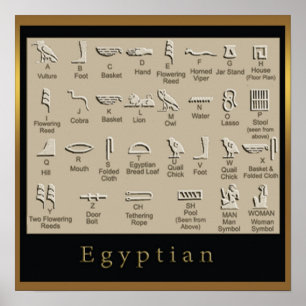 Egyptian  Hieroglyphics poster