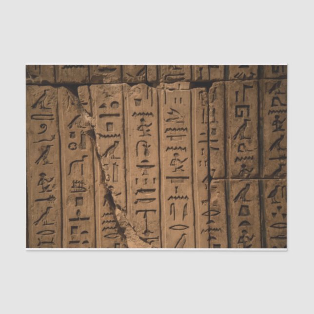 Egyptian Hieroglyphics Tissue Paper (Front)