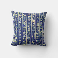 Egyptian hieroglyphs الهيروغليفية Throw Pillow