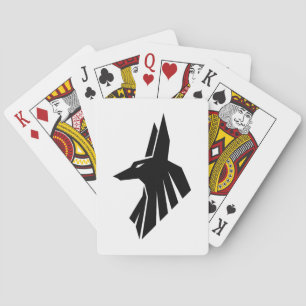 Egyptian Hieroglyphs - Anubis Playing Cards