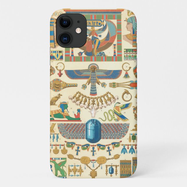 Egyptian Hieroglyphs iPhone / iPad case (Back)