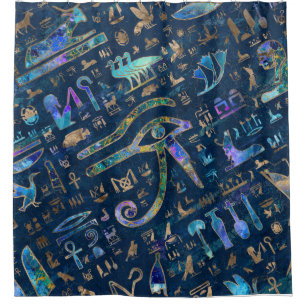 Egyptian hieroglyphs Mixed Texture Abstract