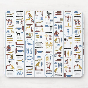 Egyptian Hieroglyphs Pharaoh's Message Mouse Pad