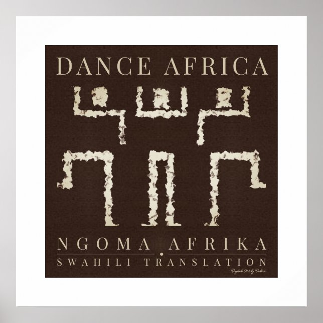 Egyptian Hieroglyphs Poster (Front)