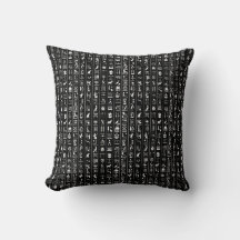 Egyptian Hieroglyphs Throw Pillow