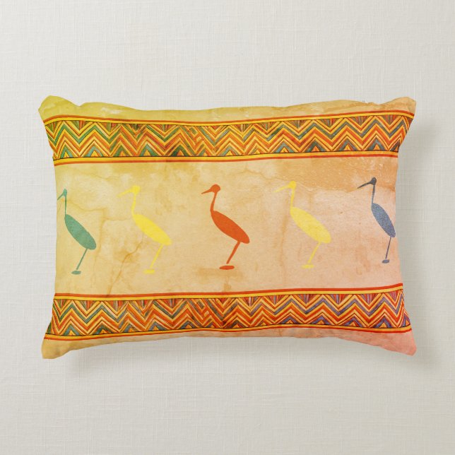 egyptian ibis birds accent pillow (Front)