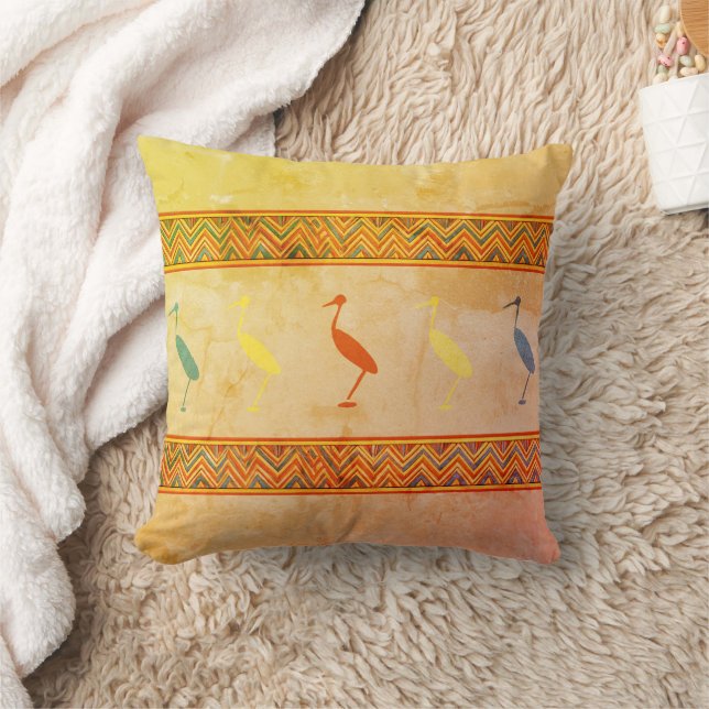 egyptian ibis birds throw pillow (Blanket)