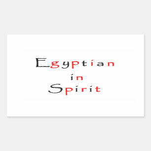 Egyptian in Spirit-rectangle sticker