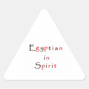 Egyptian in Spirit-triangle sticker