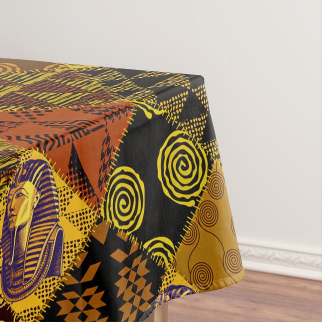 Egyptian King Custom Cotton Tablecloth, 52"x70" Ta Tablecloth (In Situ)