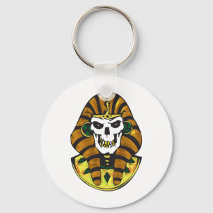 egyptian king skull keychain