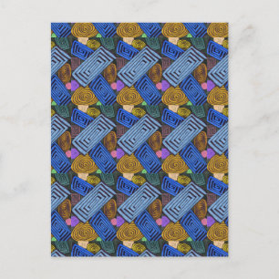 "Egyptian Links" Abstract Postcard