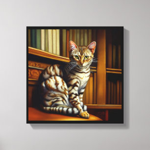 Egyptian Mau Cat Canvas Print