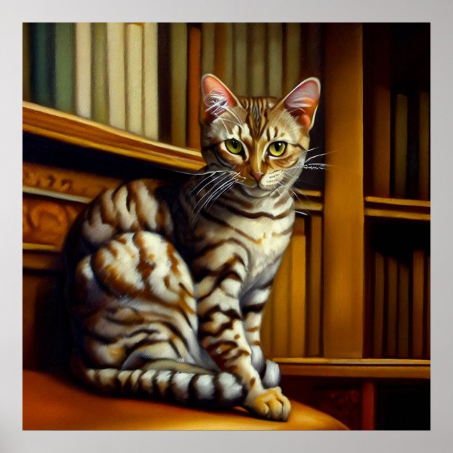Egyptian Mau Cat  Poster (Front)