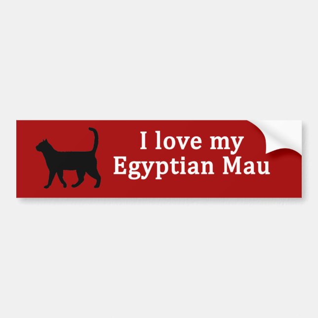 Egyptian Mau Love Bumper Sticker (Front)