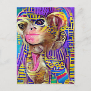 Egyptian Monkey Jigsaw  Postcard