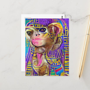 Egyptian Monkey Postcard