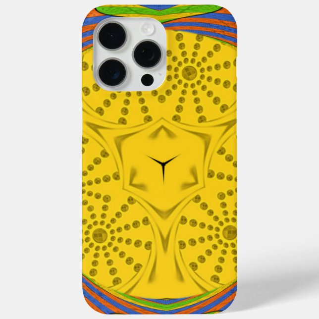 Egyptian Motif Art Print Chequered Frame Design Case-Mate iPhone Case (Back)